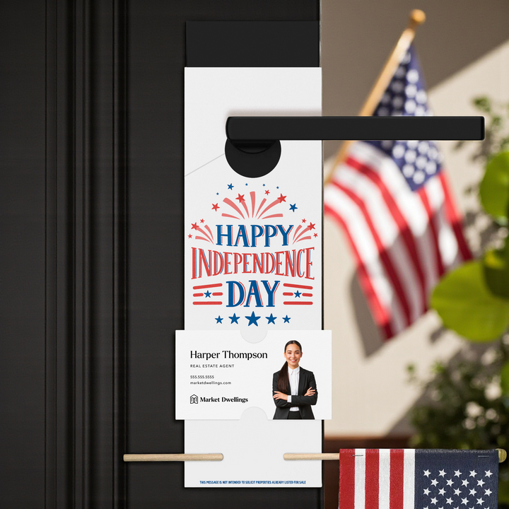 Happy Independence Day | 4th Of July Door Hangers | 27-DH004 Holiday Door Hanger Market Dwellings