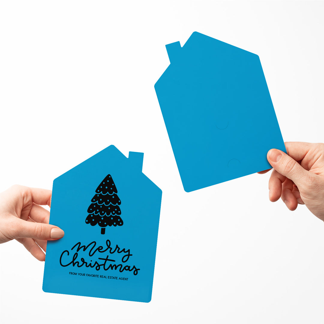 Set of Tree "Merry Christmas from Your Favorite Real Estate Agent" | Holiday Greeting Cards | Envelopes Included | 27-GC002 Greeting Card Market Dwellings