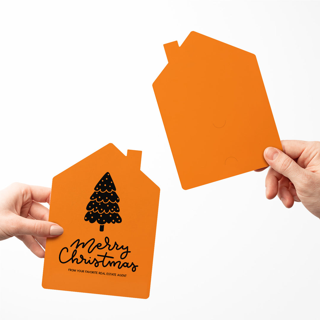 Set of Tree "Merry Christmas from Your Favorite Real Estate Agent" | Holiday Greeting Cards | Envelopes Included | 27-GC002 Greeting Card Market Dwellings