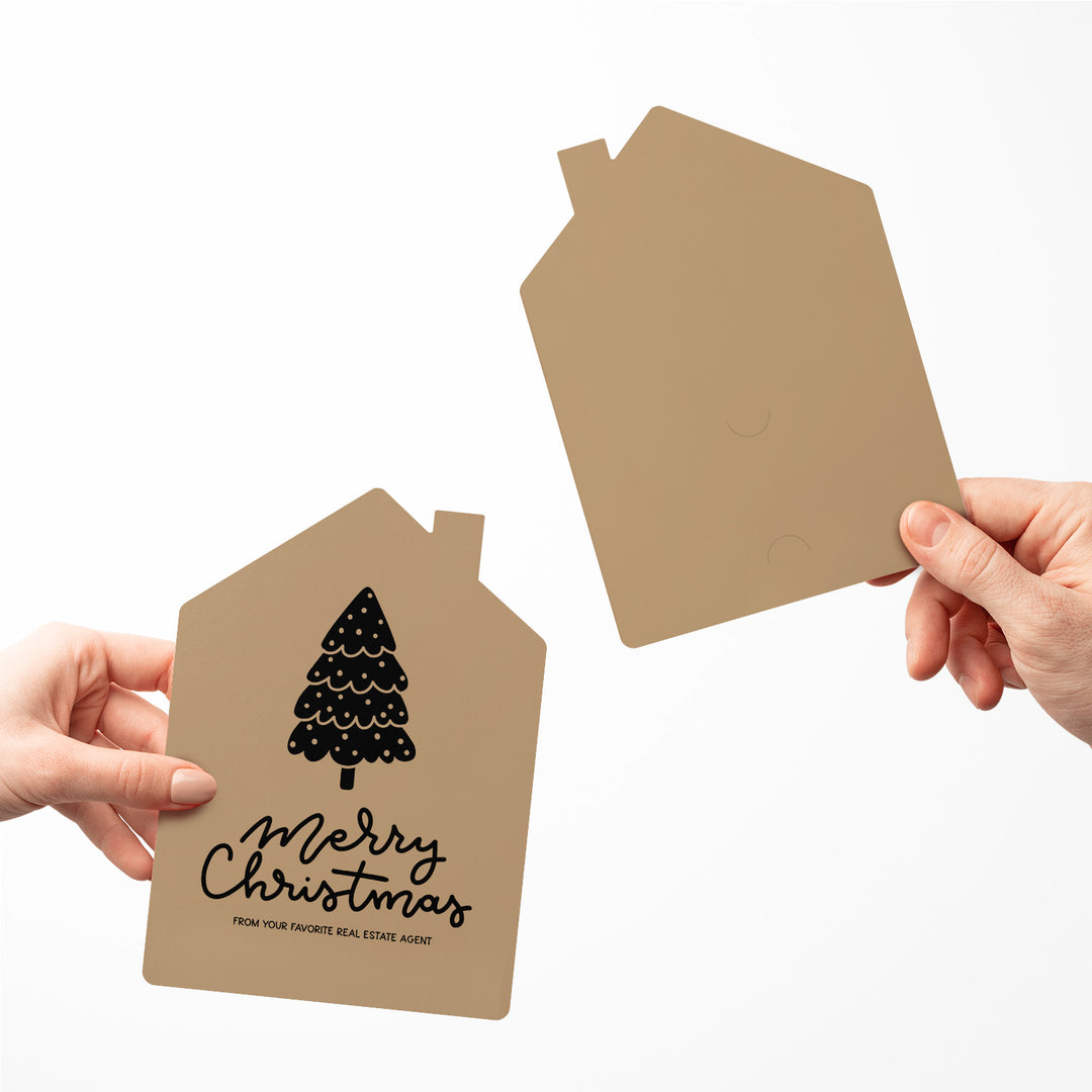 Set of Tree "Merry Christmas from Your Favorite Real Estate Agent" | Holiday Greeting Cards | Envelopes Included | 27-GC002 Greeting Card Market Dwellings