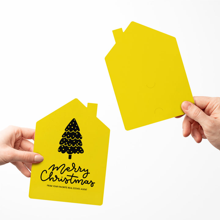 Set of Tree "Merry Christmas from Your Favorite Real Estate Agent" | Holiday Greeting Cards | Envelopes Included | 27-GC002 Greeting Card Market Dwellings