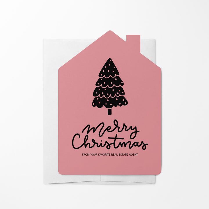 Set of Tree "Merry Christmas from Your Favorite Real Estate Agent" |  Holiday Greeting Cards | Envelopes Included | 27-GC002