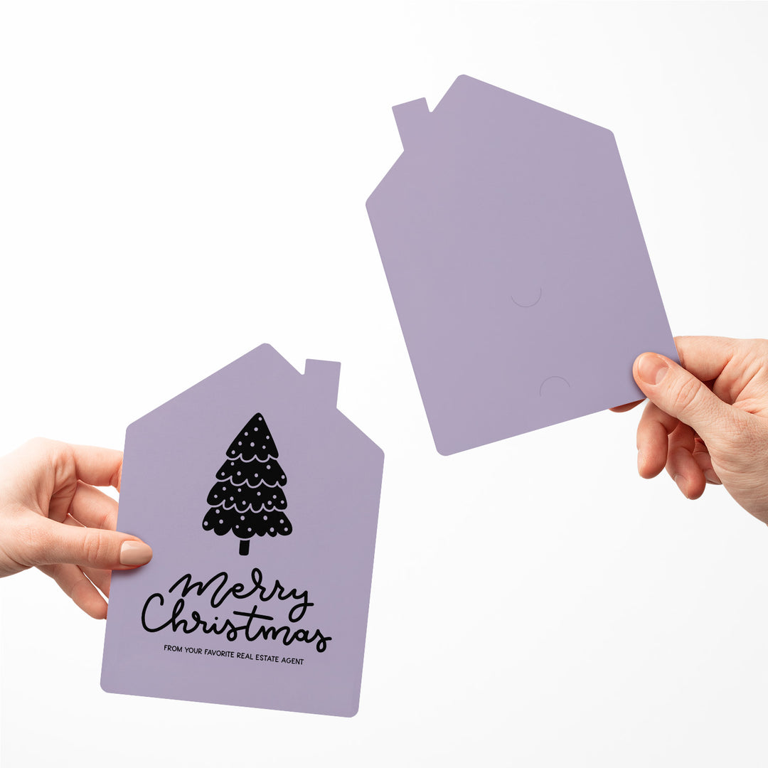 Set of Tree "Merry Christmas from Your Favorite Real Estate Agent" |  Holiday Greeting Cards | Envelopes Included | 27-GC002