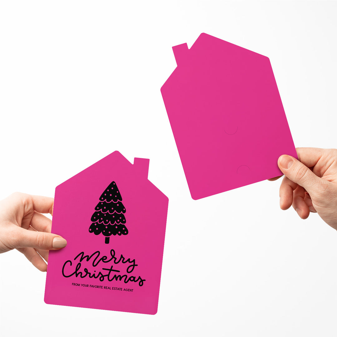 Set of Tree "Merry Christmas from Your Favorite Real Estate Agent" |  Holiday Greeting Cards | Envelopes Included | 27-GC002