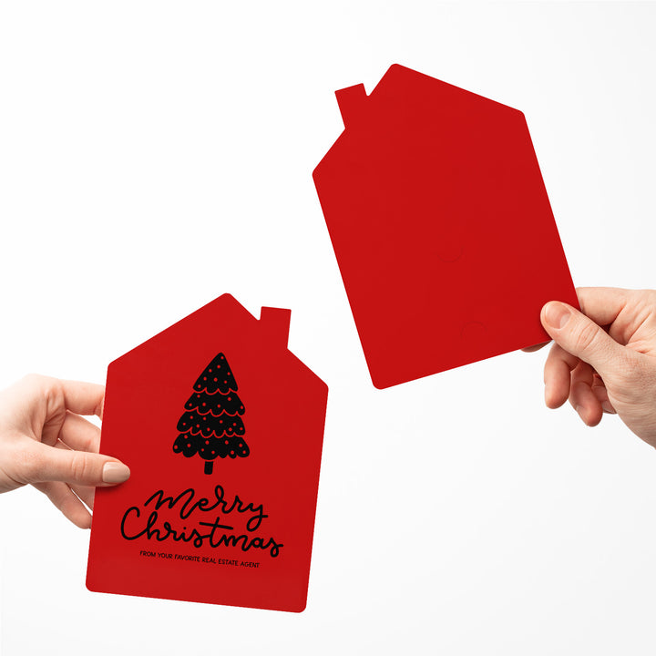 Set of Tree "Merry Christmas from Your Favorite Real Estate Agent" |  Holiday Greeting Cards | Envelopes Included | 27-GC002