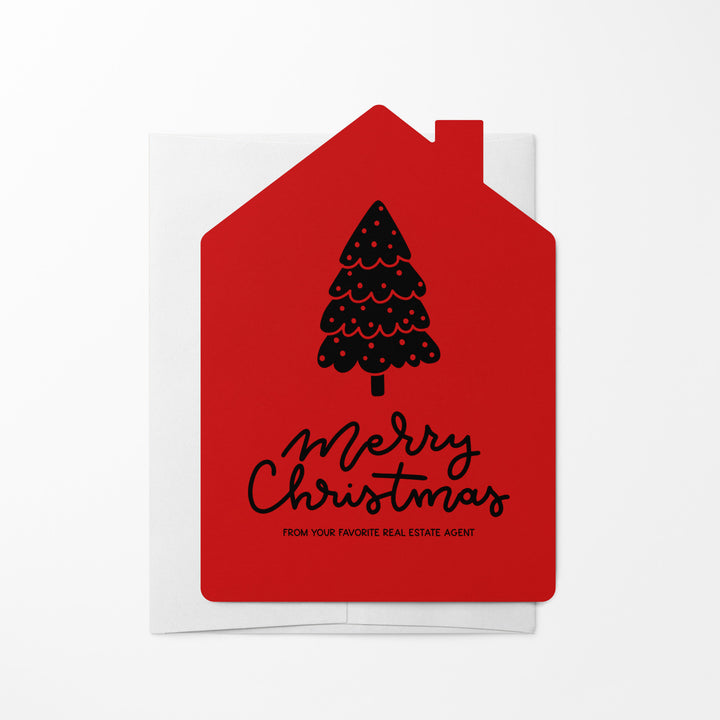 Set of Tree "Merry Christmas from Your Favorite Real Estate Agent" |  Holiday Greeting Cards | Envelopes Included | 27-GC002