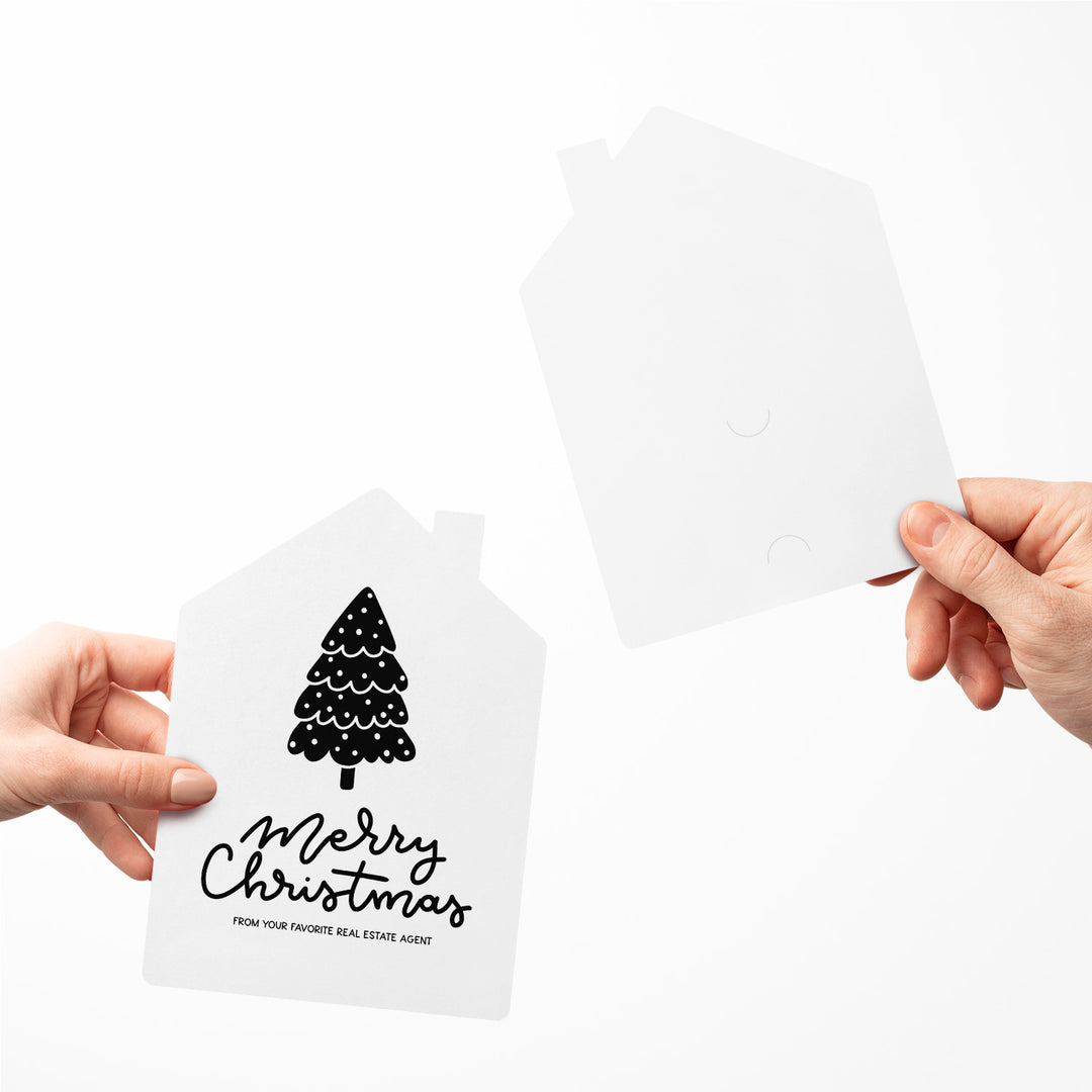 Set of Tree "Merry Christmas from Your Favorite Real Estate Agent" |  Holiday Greeting Cards | Envelopes Included | 27-GC002