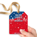 You Add Sparkle To My Business! Happy 4th of July | Gift Tags Gift Tag Market Dwellings