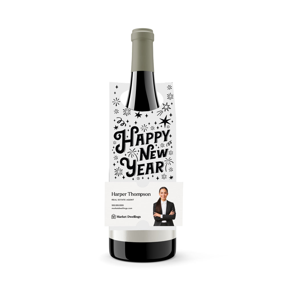 Happy New Year | Bottle Hang Tags Bottle Tag Market Dwellings WHITE 10