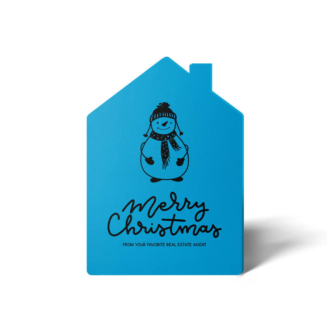 Set of Snowman "Merry Christmas from Your Favorite Real Estate Agent" | Holiday Greeting Cards | Envelopes Included | 28-GC002 Greeting Card Market Dwellings ARCTIC