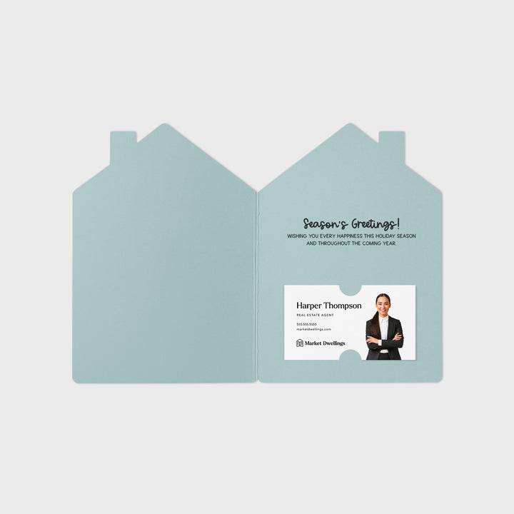 Set of Snowman "Merry Christmas from Your Favorite Real Estate Agent" | Holiday Greeting Cards | Envelopes Included | 28-GC002 Greeting Card Market Dwellings