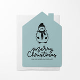 Snowman "Merry Christmas from Your Favorite Real Estate Agent" | Real Estate Greeting Cards with Envelopes Greeting Card Market Dwellings