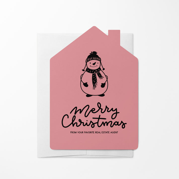 Set of Snowman "Merry Christmas from Your Favorite Real Estate Agent" |  Holiday Greeting Cards | Envelopes Included | 28-GC002