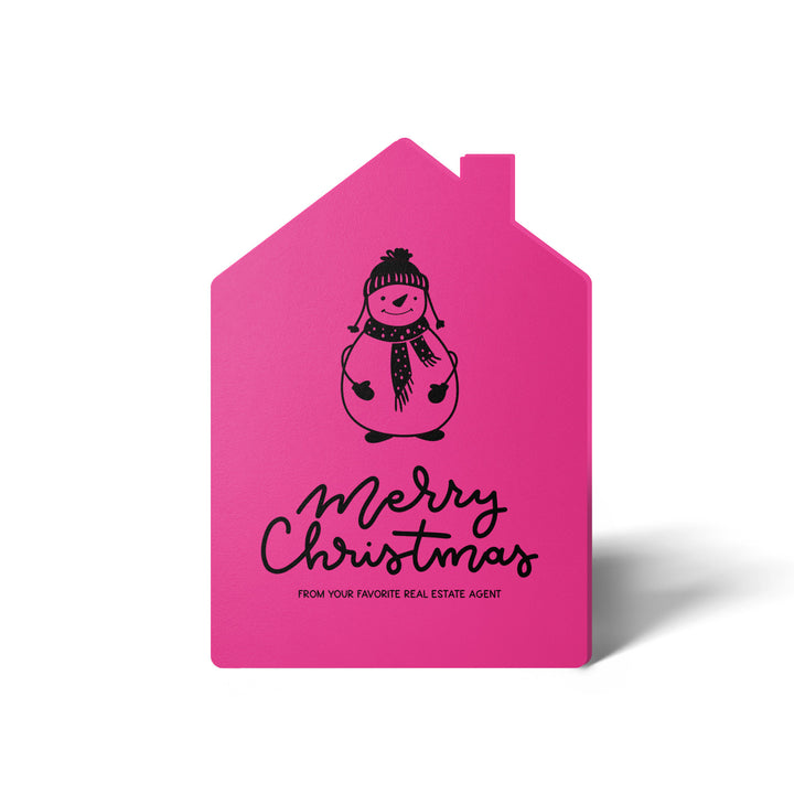 Set of Snowman "Merry Christmas from Your Favorite Real Estate Agent" |  Holiday Greeting Cards | Envelopes Included | 28-GC002