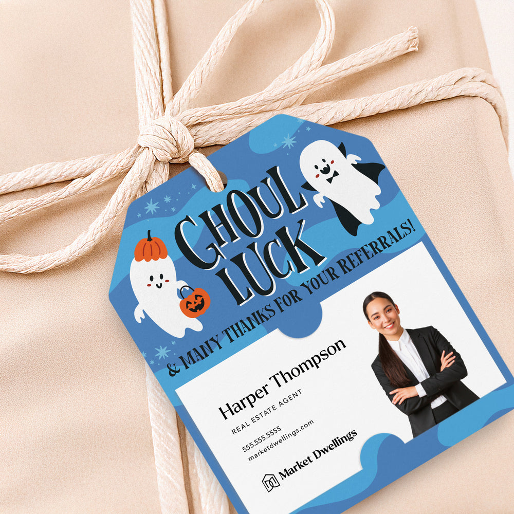 Ghoul Luck And Many Thanks For Your Referrals! | Gift Tags Gift Tag Market Dwellings