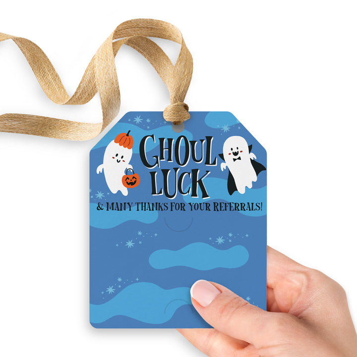 Ghoul Luck And Many Thanks For Your Referrals! | Gift Tags Gift Tag Market Dwellings