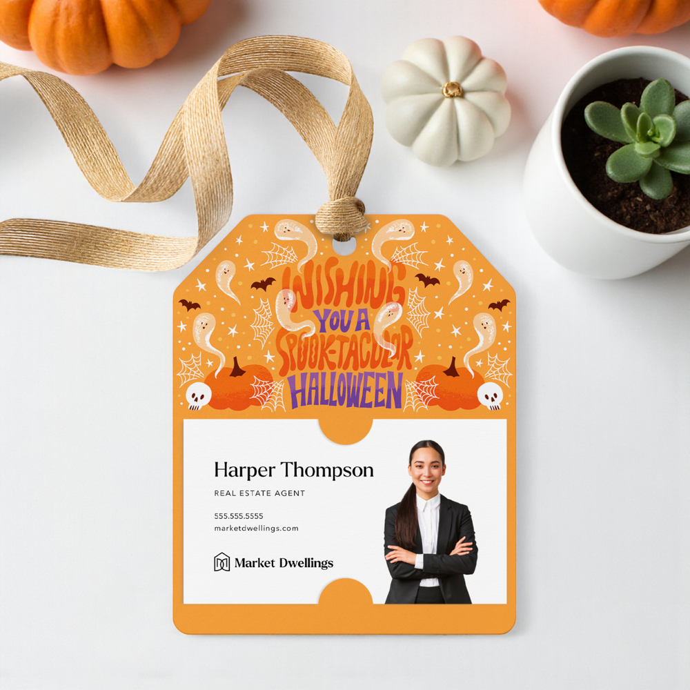 Wishing You A Spook-tacular Halloween! | Gift Tags Gift Tag Market Dwellings