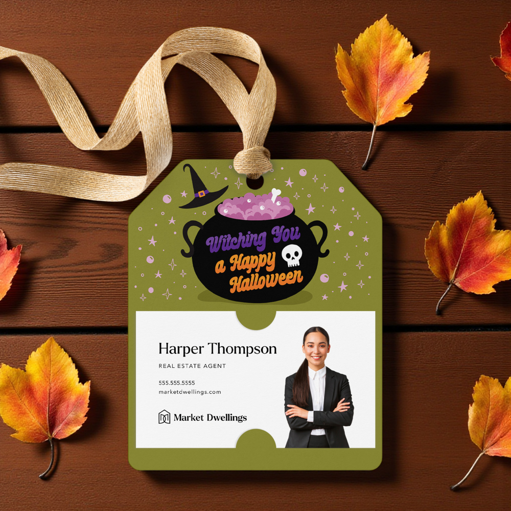 Witching You A Happy Halloween | Gift Tags Gift Tag Market Dwellings