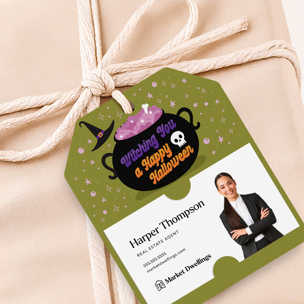 Witching You A Happy Halloween | Gift Tags Gift Tag Market Dwellings