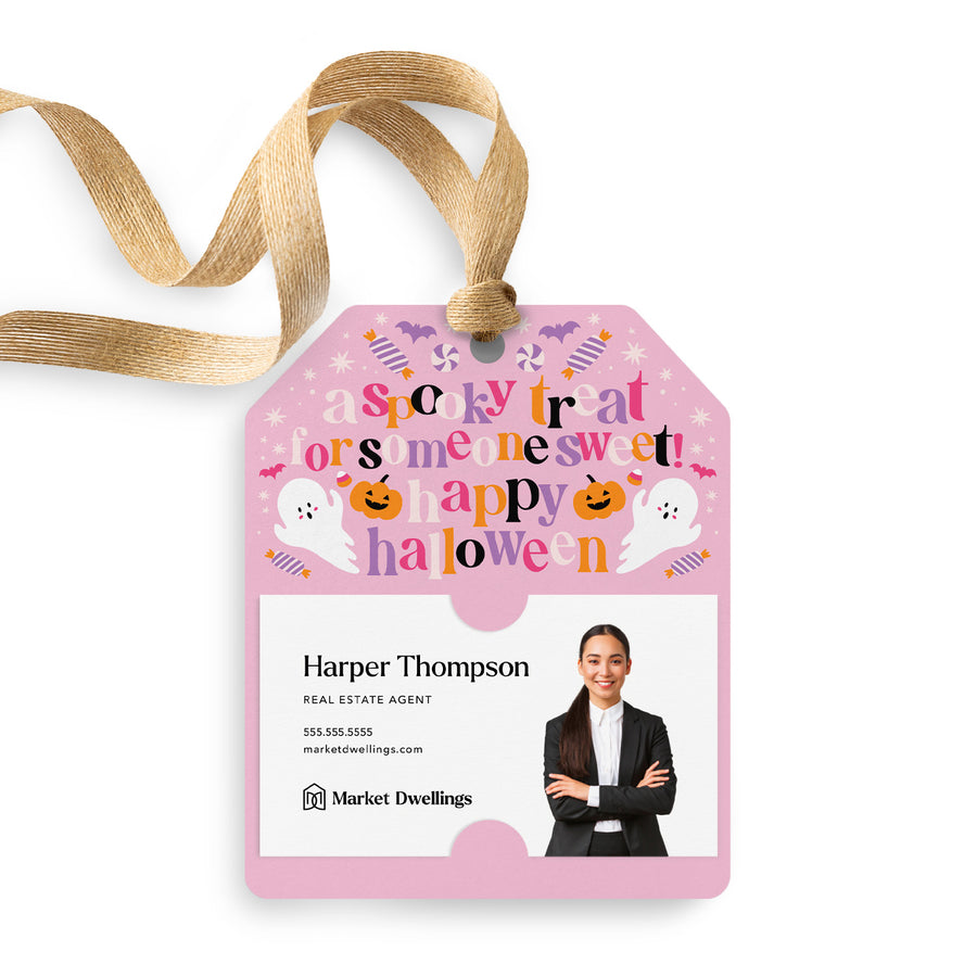 A Spooky Treat For Someone Sweet! Happy Halloween | Gift Tags Gift Tag Market Dwellings SOFT PINK