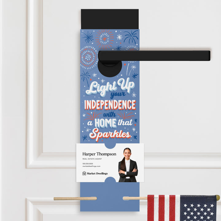 Light Up Your Independence With A Home That Sparkles. | 4th Of July Door Hangers | 29-DH004 Door Hanger Market Dwellings