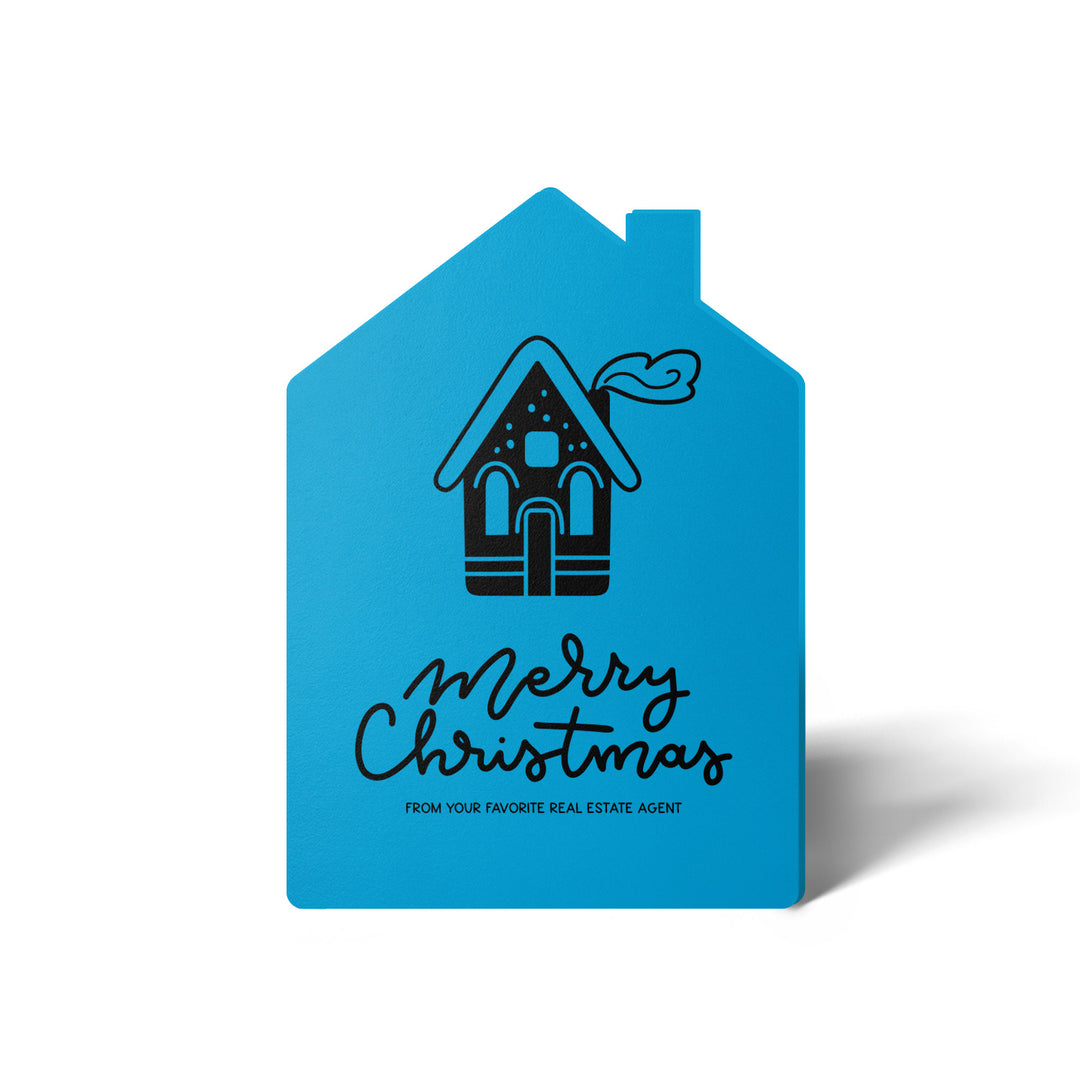 Set of House "Merry Christmas from Your Favorite Real Estate Agent" | Holiday Greeting Cards | Envelopes Included | 29-GC002 Greeting Card Market Dwellings ARCTIC