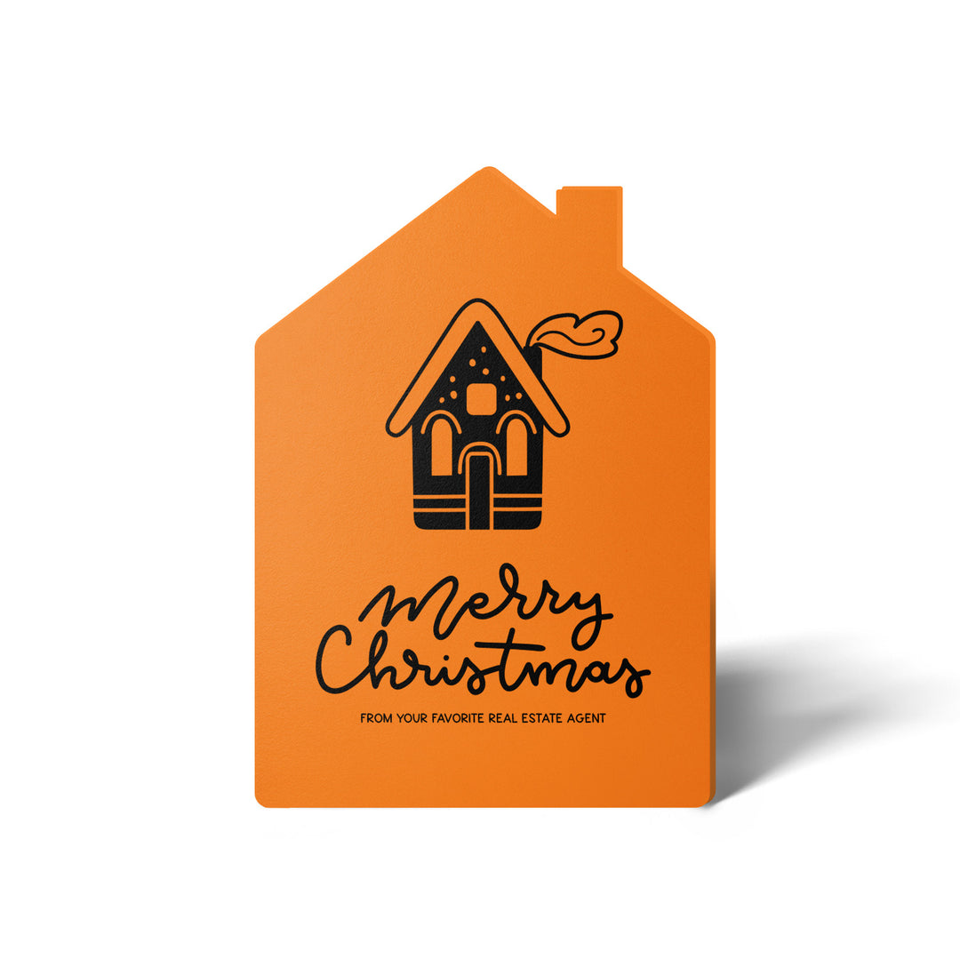 Set of House "Merry Christmas from Your Favorite Real Estate Agent" | Holiday Greeting Cards | Envelopes Included | 29-GC002 Greeting Card Market Dwellings CARROT