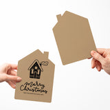 House "Merry Christmas from Your Favorite Real Estate Agent" | Real Estate Greeting Cards with Envelopes Greeting Card Market Dwellings