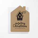 House "Merry Christmas from Your Favorite Real Estate Agent" | Real Estate Greeting Cards with Envelopes Greeting Card Market Dwellings
