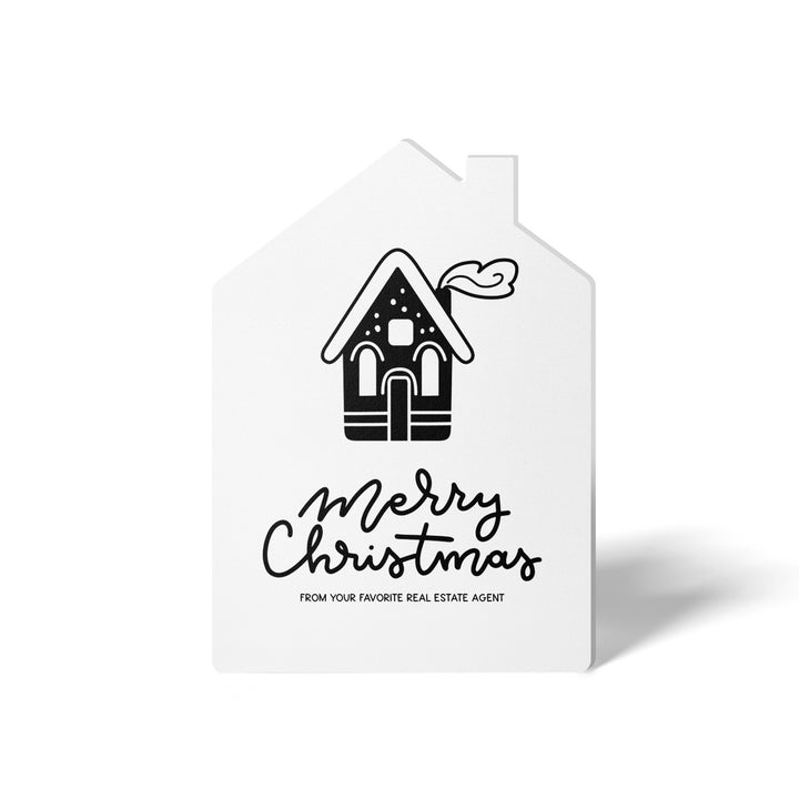 Set of House "Merry Christmas from Your Favorite Real Estate Agent" |  Holiday Greeting Cards | Envelopes Included | 29-GC002