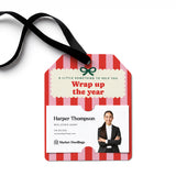Wrap Up the Year | Gift Tags Gift Tag Market Dwellings RED 12