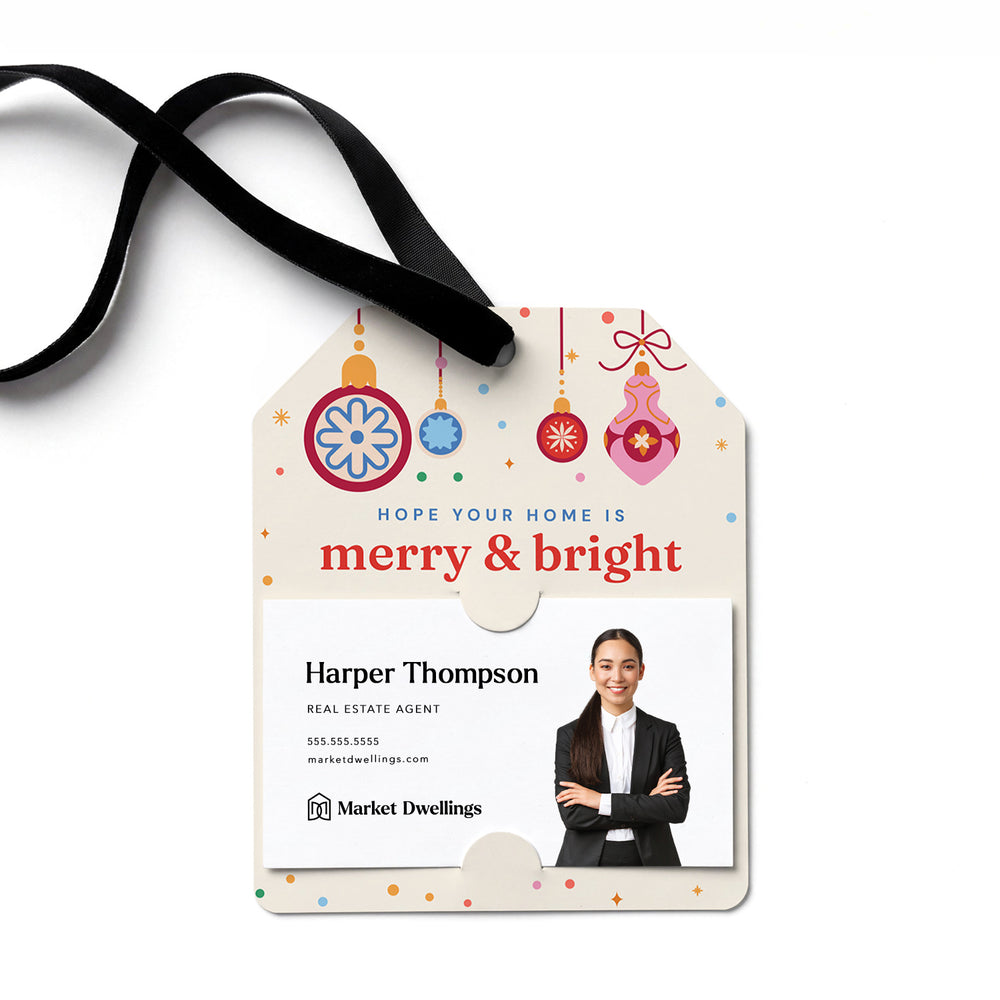 Hope Your Home Is Merry & Bright | Gift Tags Gift Tag Market Dwellings CREAM 12