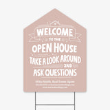 Welcome to the Open House Real Estate Yard Sign Yard Sign Market Dwellings
