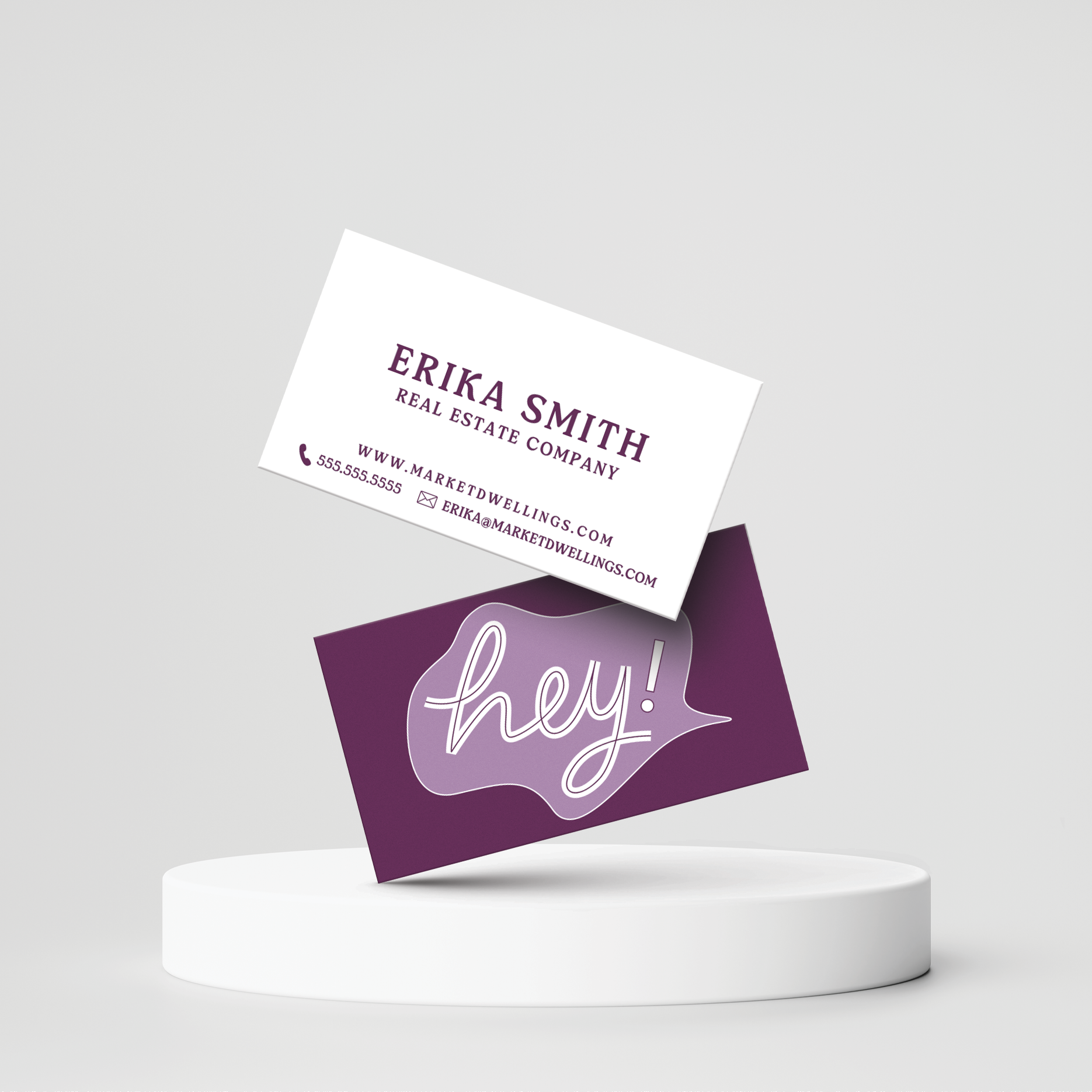 Hey! | Business Cards for Realtors – Market Dwellings