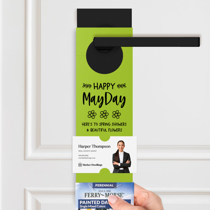 Happy May Day | Door Hangers for Seed Packets | 3-DH003 Door Hanger Market Dwellings