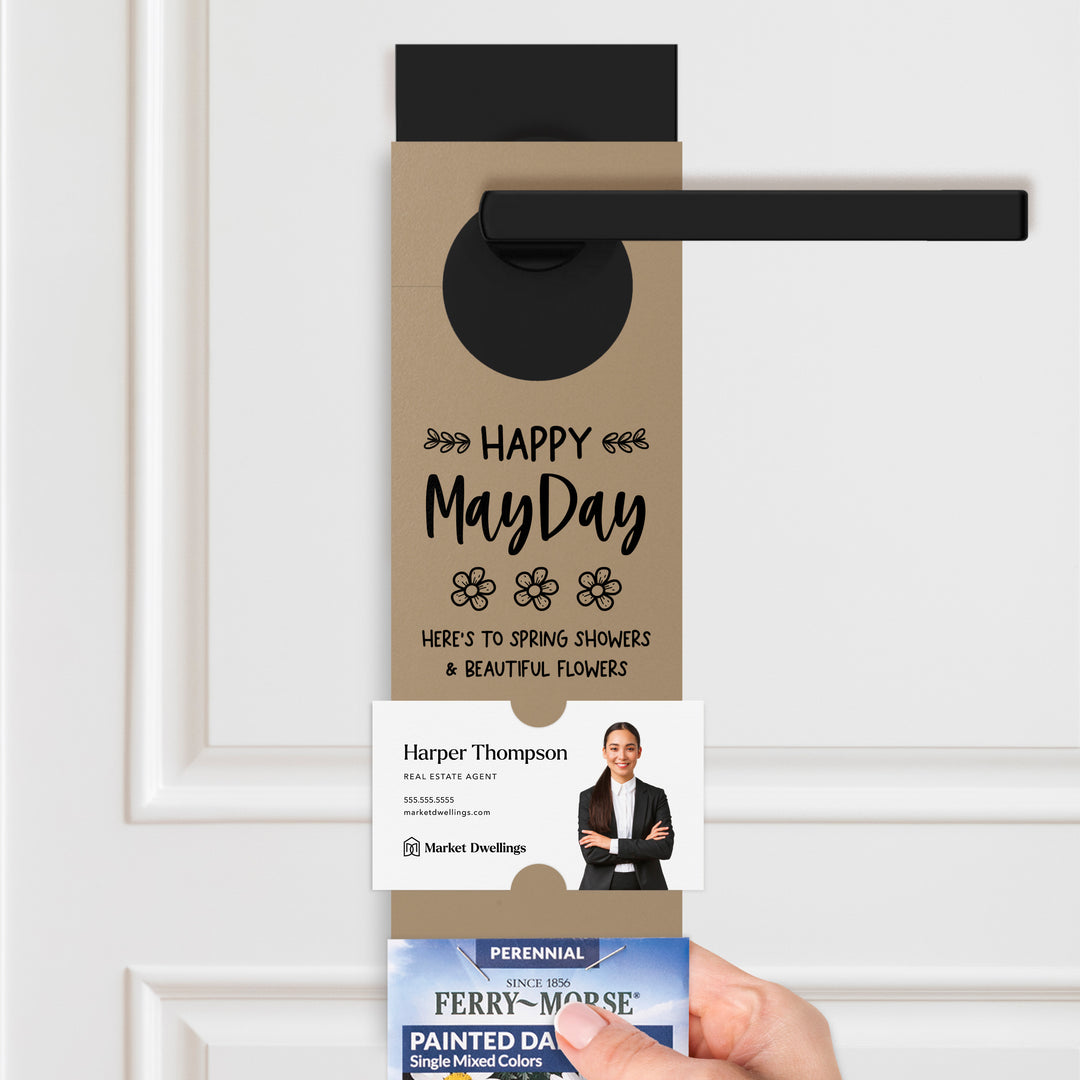 Happy May Day | Door Hangers for Seed Packets | 3-DH003 Door Hanger Market Dwellings