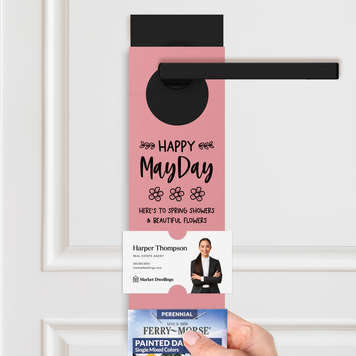 Happy May Day | Door Hangers for Seed Packets | 3-DH003 Door Hanger Market Dwellings