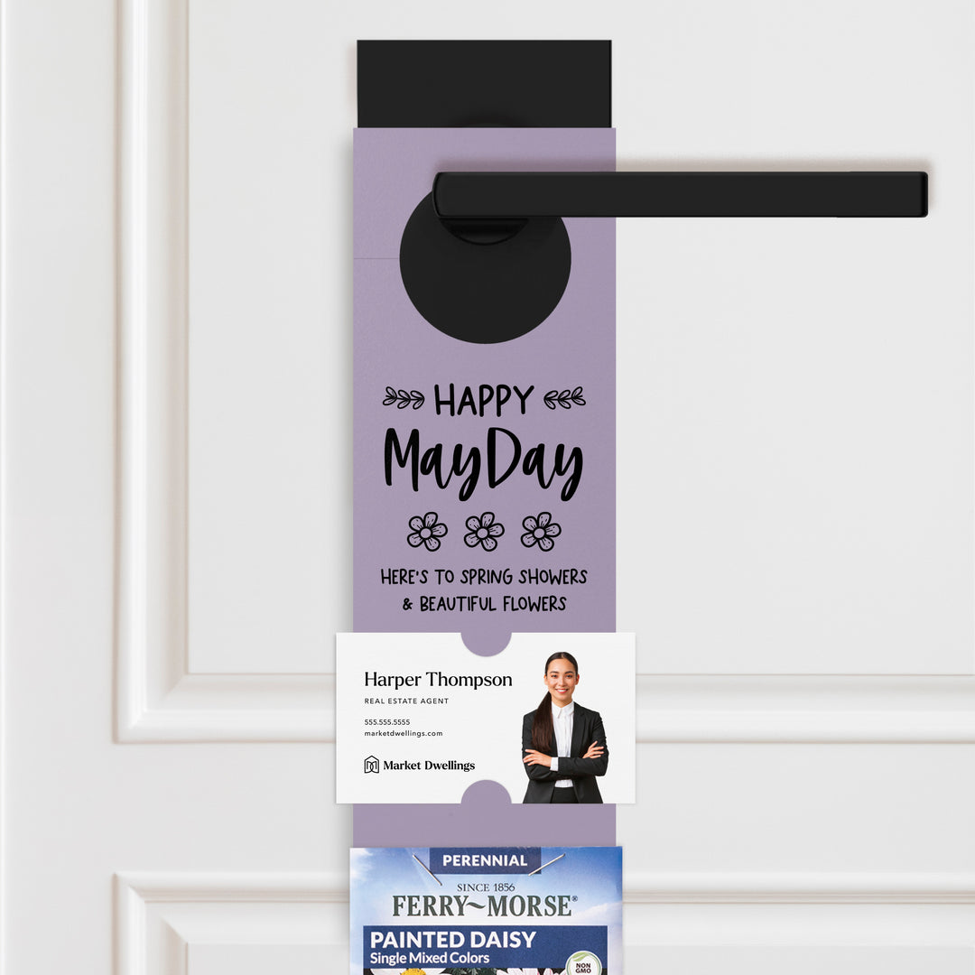 Happy May Day | Door Hangers for Seed Packets | 3-DH003 Door Hanger Market Dwellings LIGHT PURPLE