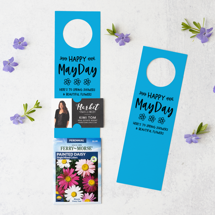 Happy May Day | Door Hangers for Seed Packets | 3-DH003 Door Hanger Market Dwellings ARCTIC  