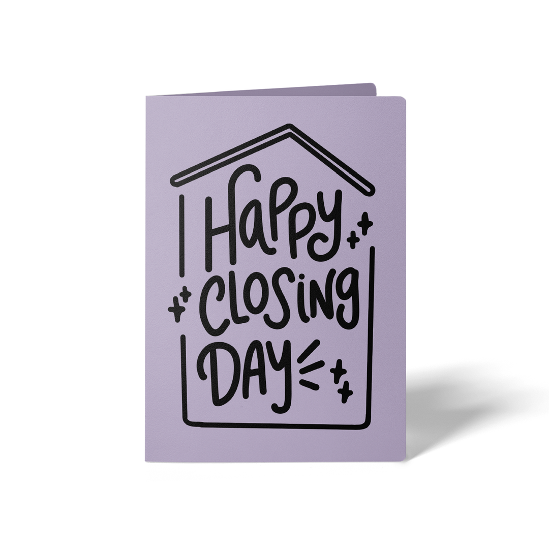 Set of Happy Closing Day Real Estate Greeting Cards | Envelopes Included