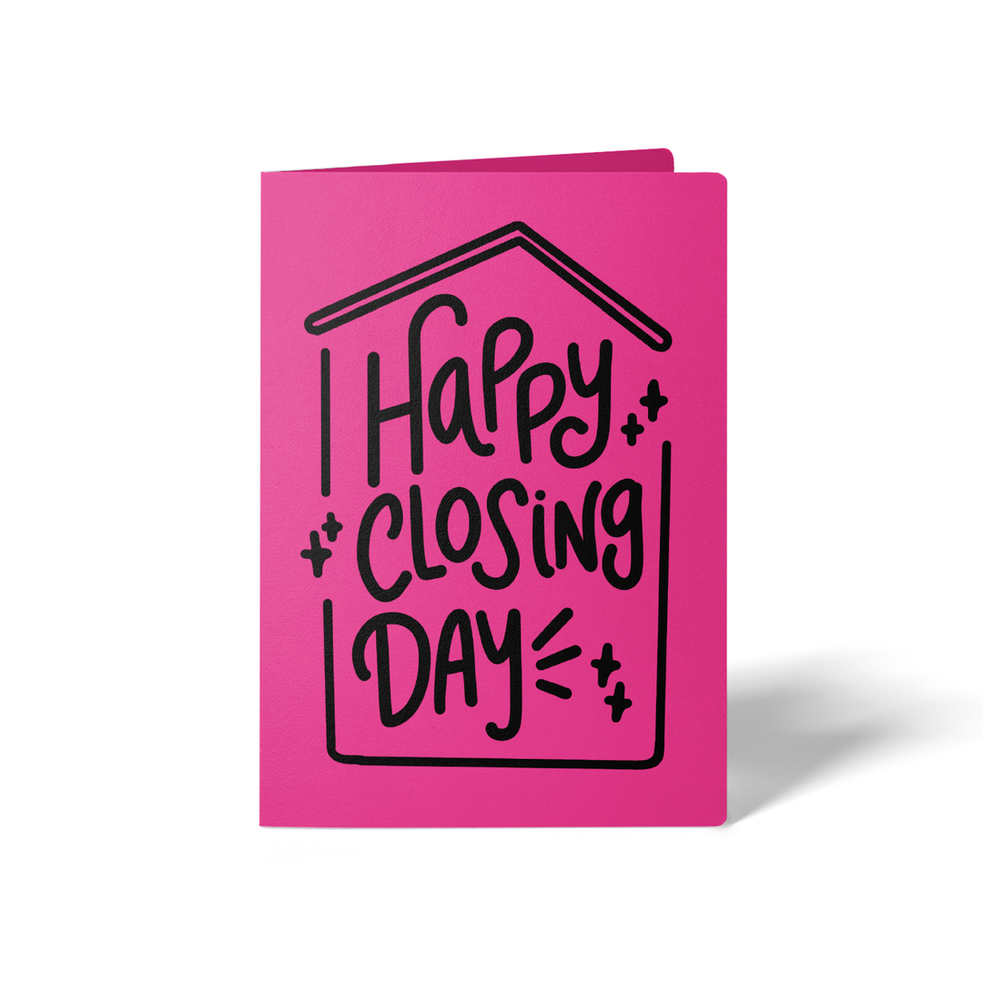 Set of Happy Closing Day Real Estate Greeting Cards | Envelopes Included