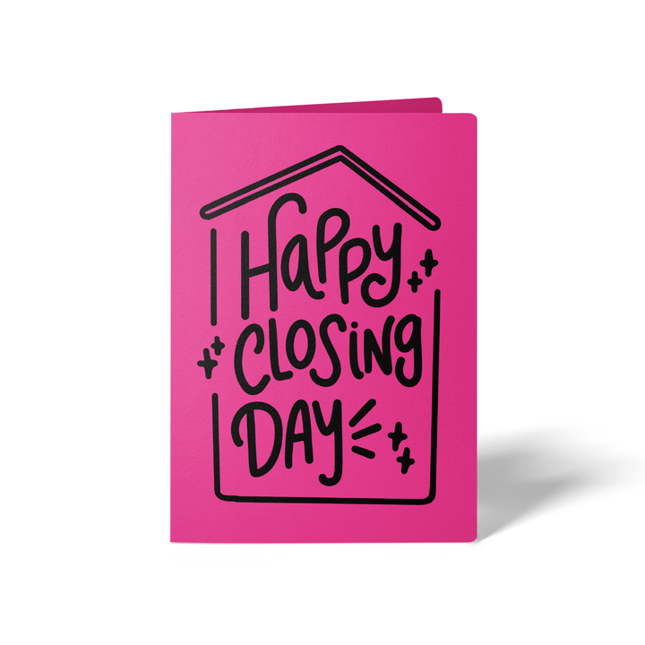 Set of Happy Closing Day Real Estate Greeting Cards | Envelopes Included