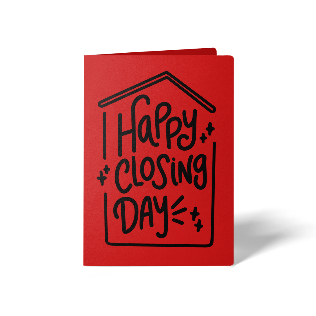 Set of Happy Closing Day Real Estate Greeting Cards | Envelopes Included