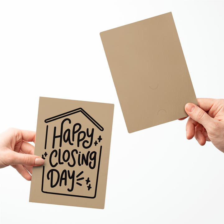 Set of Happy Closing Day Real Estate Greeting Cards | Envelopes Included Greeting Card Market Dwellings