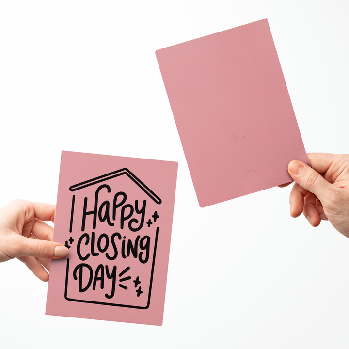 Set of Happy Closing Day Real Estate Greeting Cards | Envelopes Included