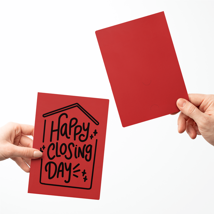 Set of Happy Closing Day Real Estate Greeting Cards | Envelopes Included