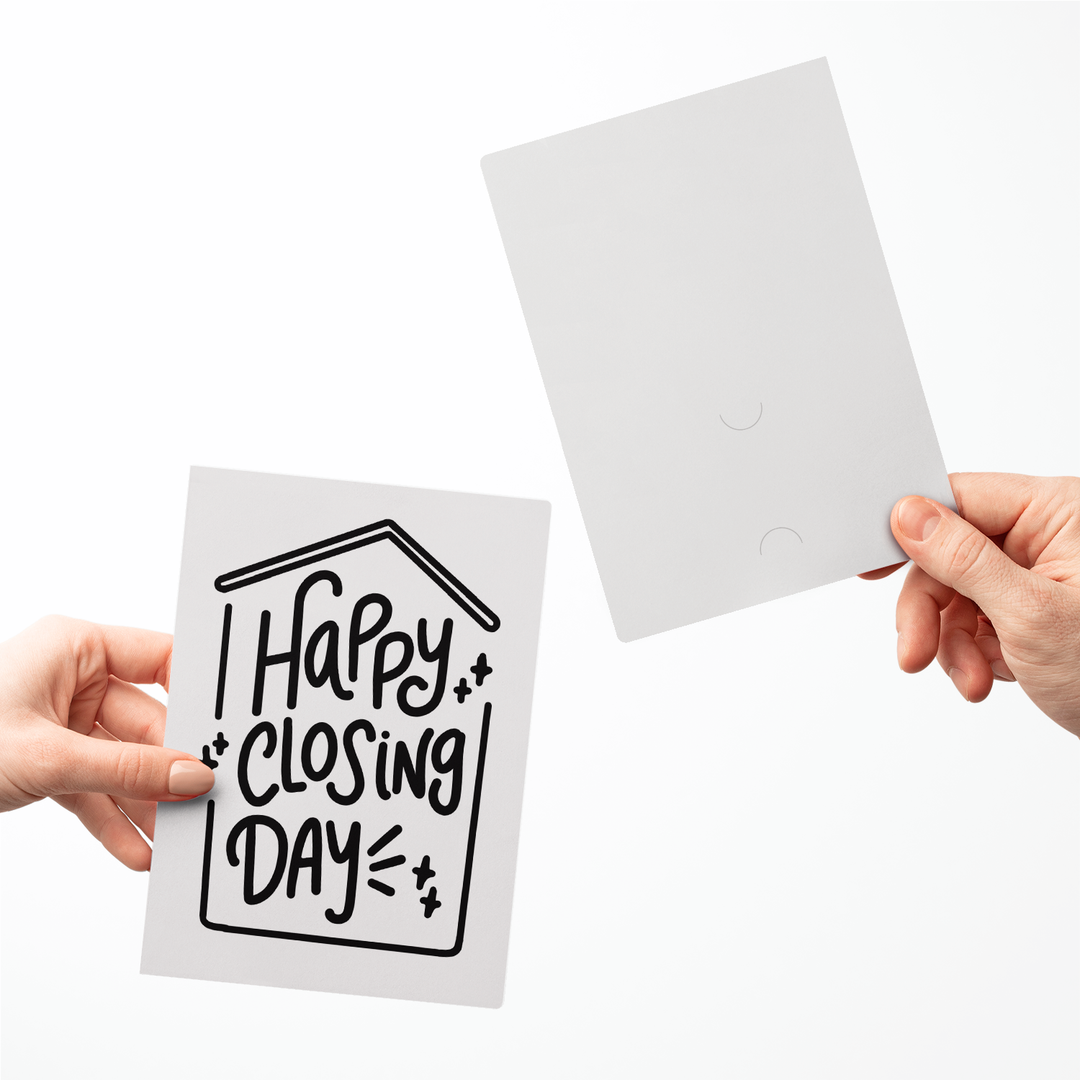 Set of Happy Closing Day Real Estate Greeting Cards | Envelopes Included