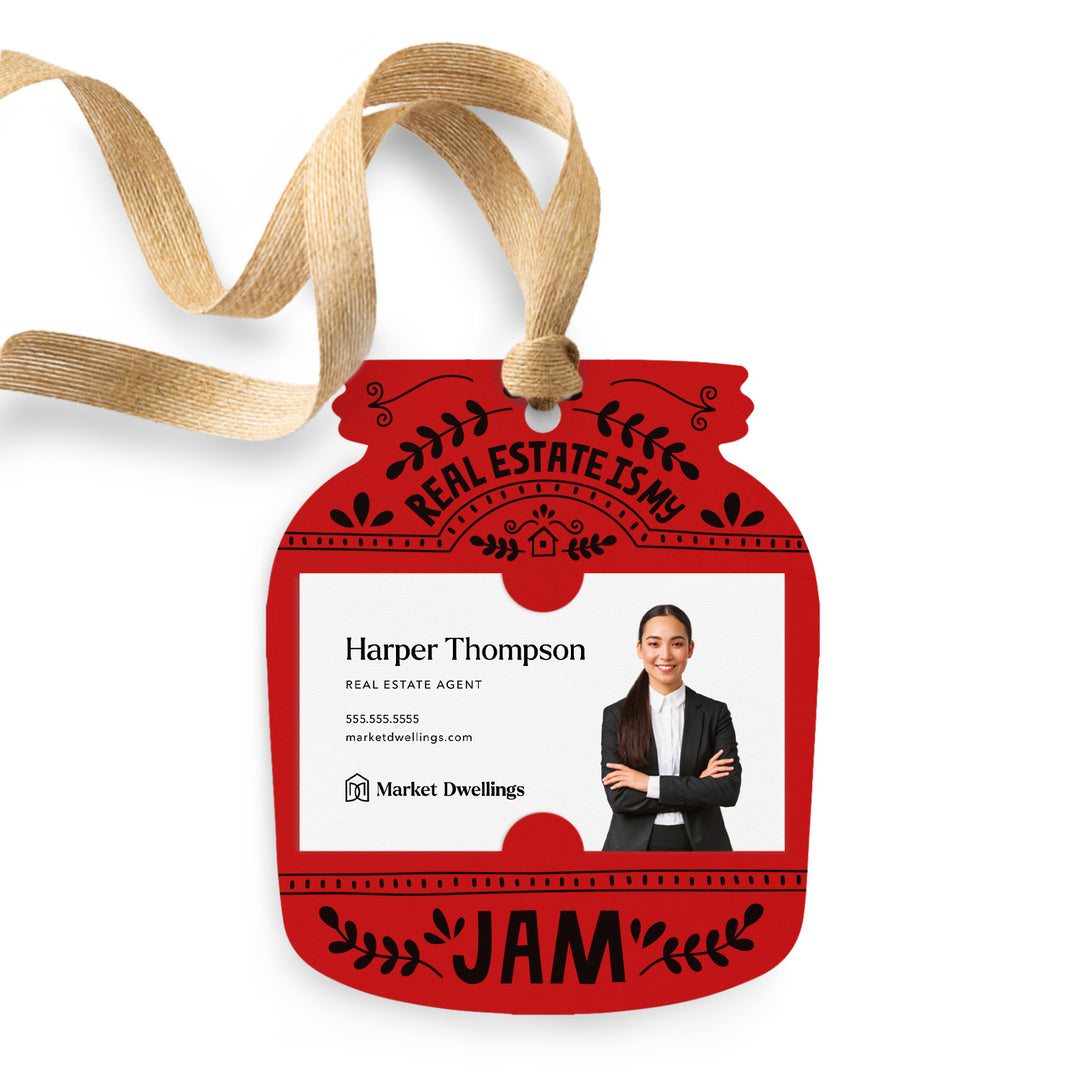 Real Estate Is My Jam | Gift Tags Gift Tag Market Dwellings SCARLET