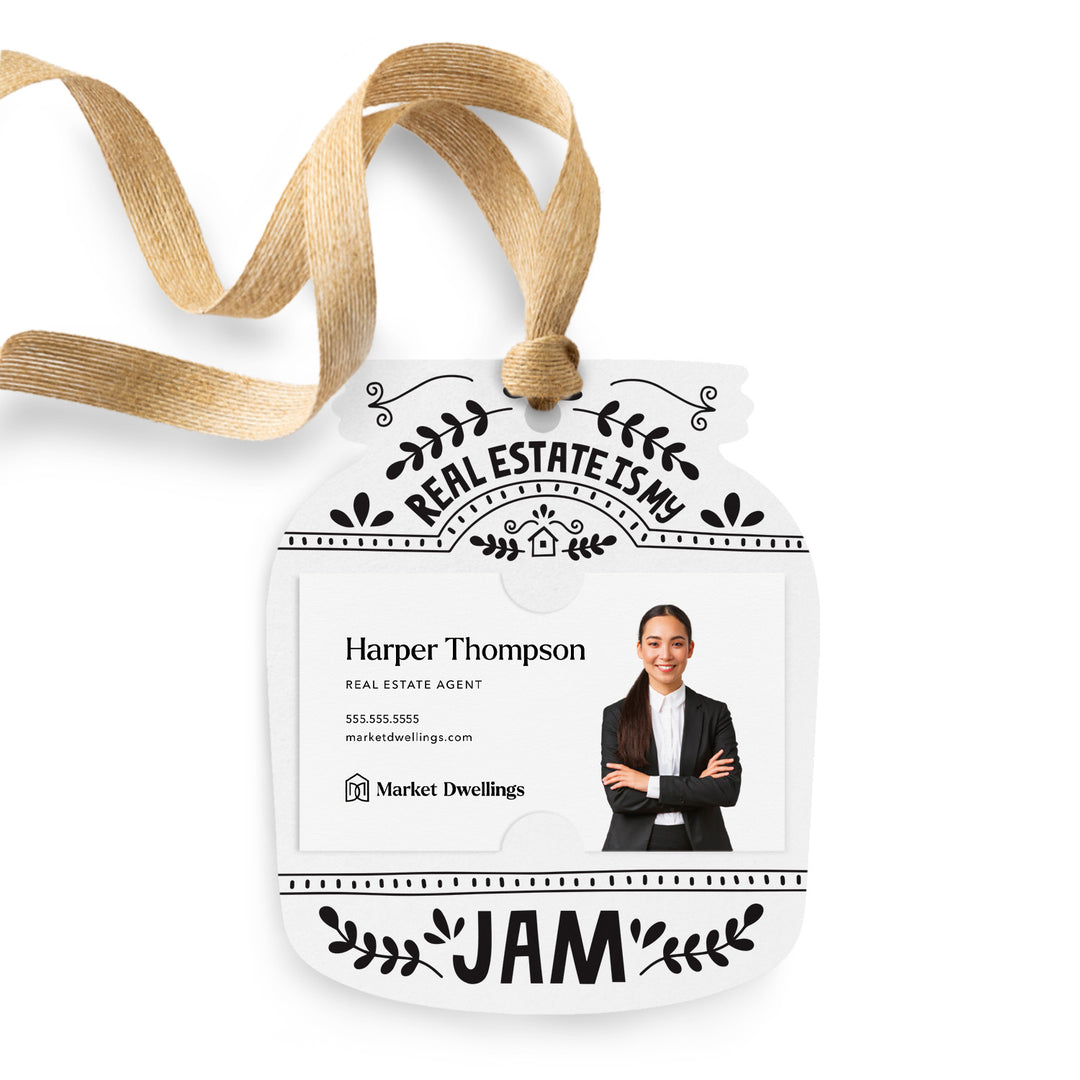 Real Estate Is My Jam | Gift Tags Gift Tag Market Dwellings WHITE