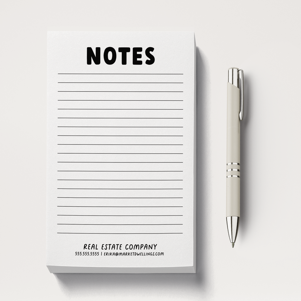 Customizable Notes Notepads Notepad Market Dwellings